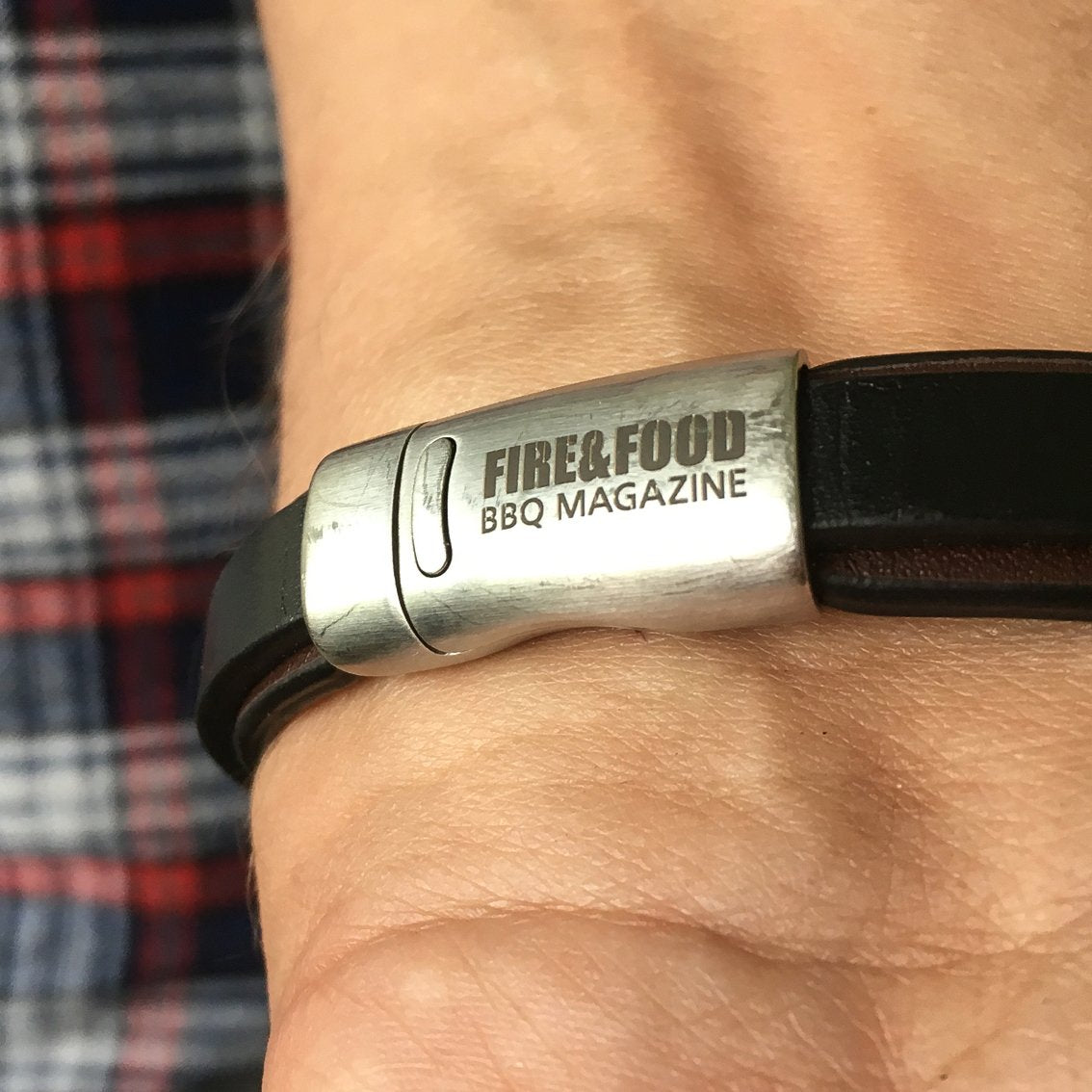 FIRE&FOOD Fanartikel 365 Lederarmband dunkelbraun limitiert