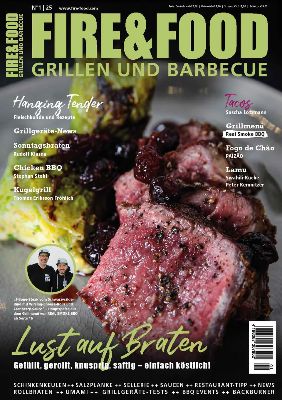 FIRE&FOOD 2025/01 Einzelausgabe Magazin Printausgabe
