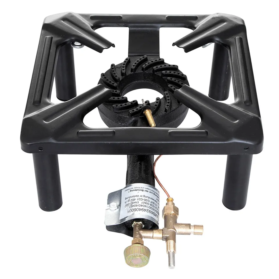 AllGrill Hockerkocher klein 30x30 cm 4 kW mit Zündsicherung