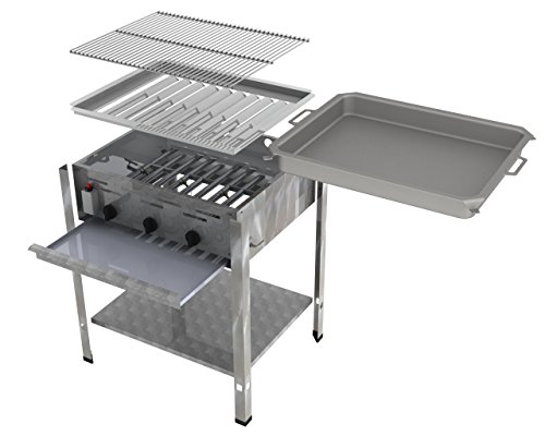 ChattenGlut Gasbräter 3-flammig Standgerät 13,5 kW