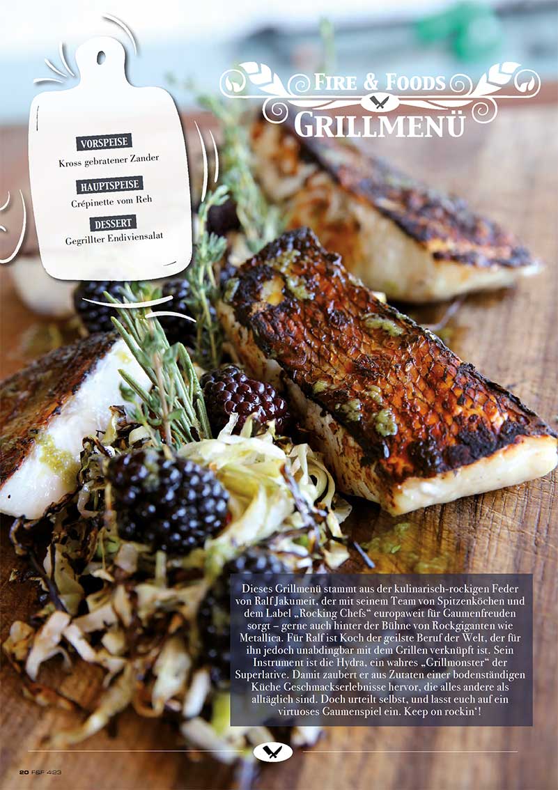 FIRE&FOOD 2023/04 Magazin Einzelausgabe Print Grillen