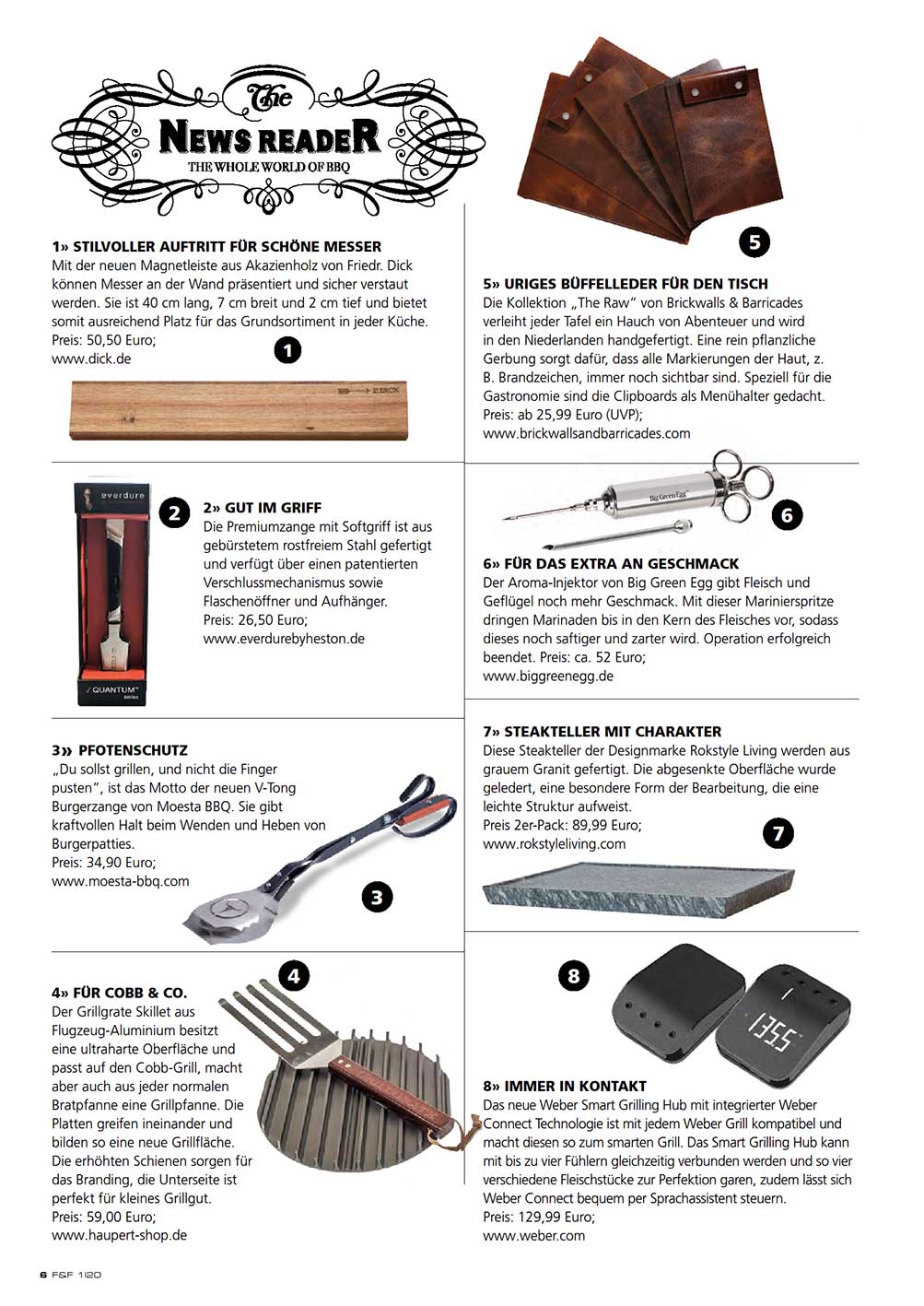 FIRE&FOOD Einzelausgaben 2020/01 Magazin Printausgabe Grillen