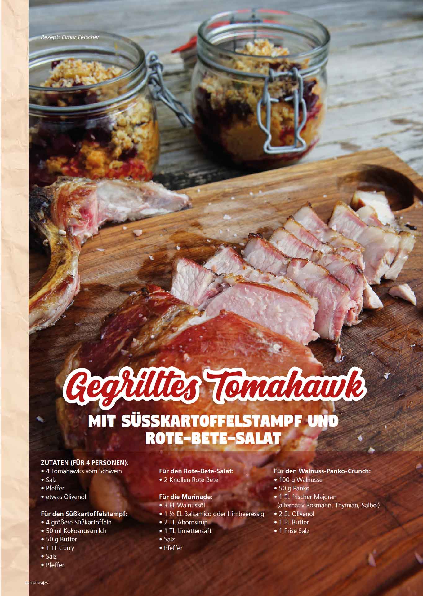 FIRE&FOOD 2025/04 Magazin Einzelausgabe Grillrezepte
