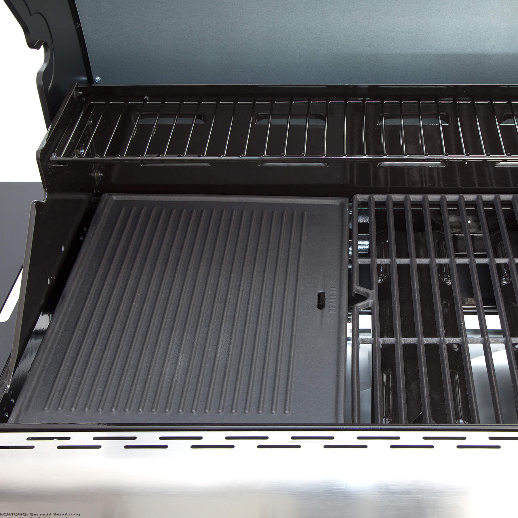 AllGrill Grillzubehör Gussgrillplatte 1/3 für Elegance 23,5x42 cm