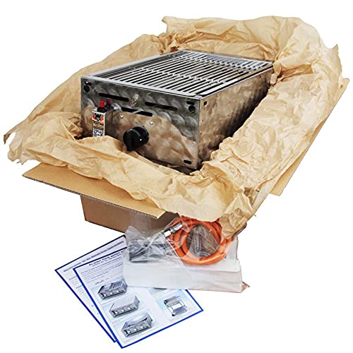 ChattenGlut PureOne Tisch-Gasgrill mit Tasche 4,5kW Edelstahl