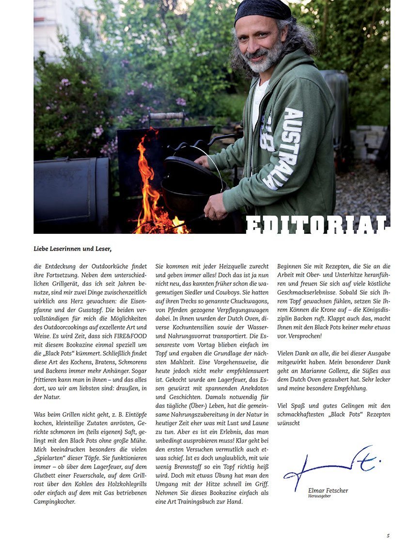 Petromax ft4.5-t Dutch Oven ohne Füße Gusseisen + Bookazine