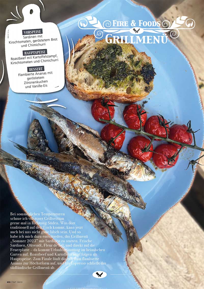 FIRE&FOOD Einzelausgaben 2023/03 Magazin Printausgabe Sommer