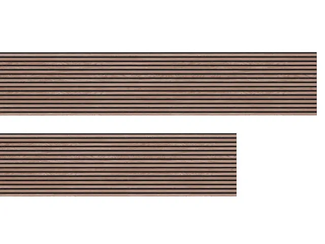 HPFloor ACOUSTIC PANELS Akustikpaneele 240x60 Walnuss Filz schwarz