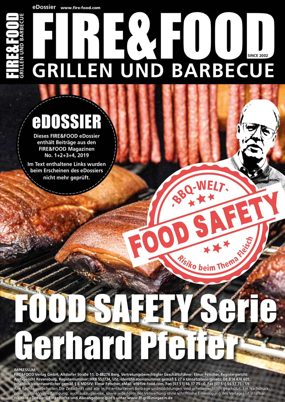 FIRE&FOOD eDossiers Food Safety PDF 8 Seiten Grillen