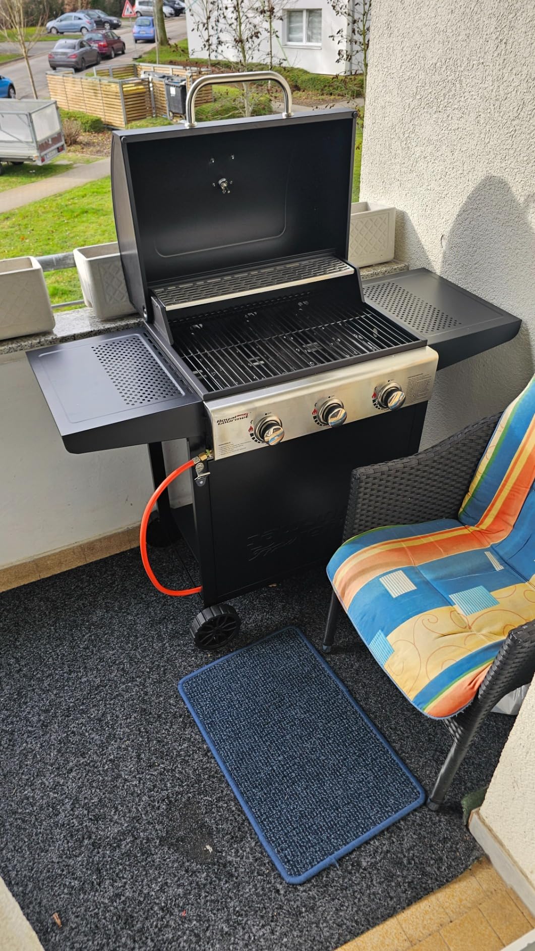 Royal Gourmet Gasgrills Grillwagen 3 Brenner 9 kW Schwarz