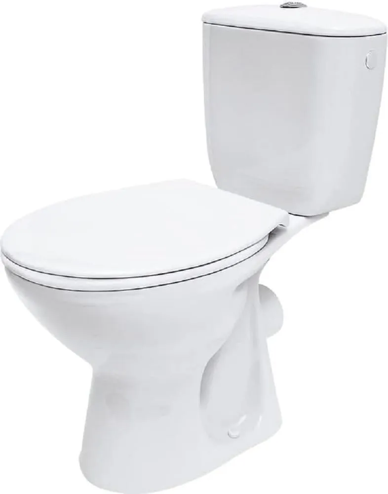 Cersanit WC Compacts Stand-WC Weiß 3/6L mit Sitz