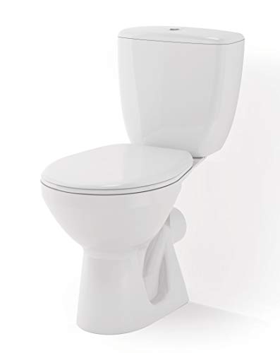 Cersanit WC Compacts Mito 349 Stand-WC 3/6L mit Sitz Weiß