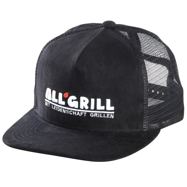 AllGrill Grillzubehör Kappe Trucker schwarz Baumwolle