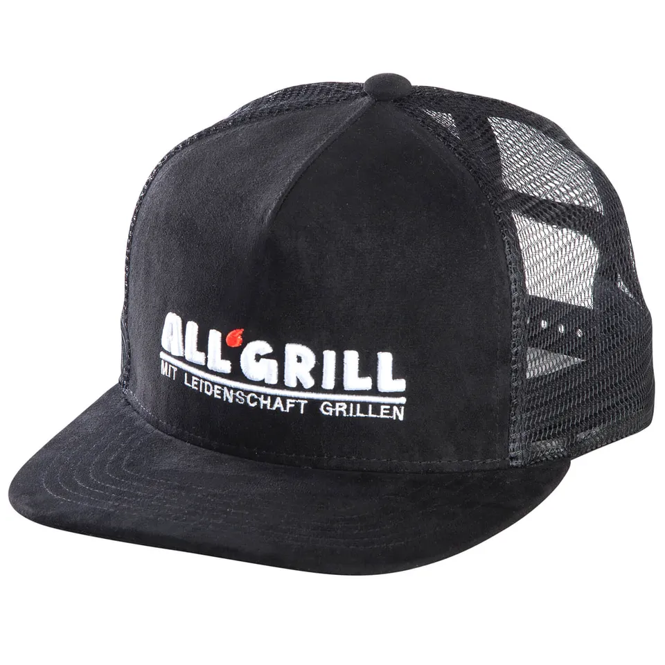 AllGrill Grillzubehör Kappe Trucker schwarz Baumwolle