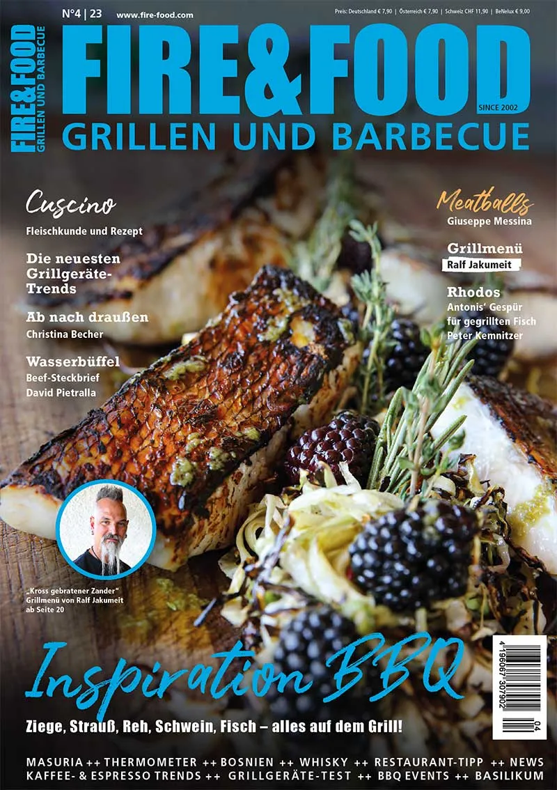 FIRE&FOOD 2023/04 Magazin Einzelausgabe Print Grillen
