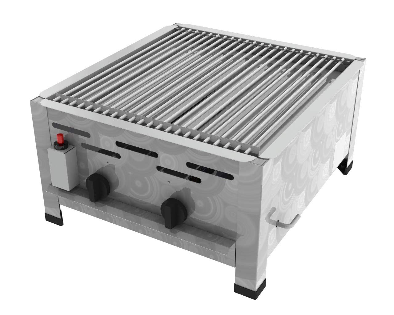 ChattenGlut Gasbräter 2-flammig 7,3 kW Edelstahlstäbe Tischgerät