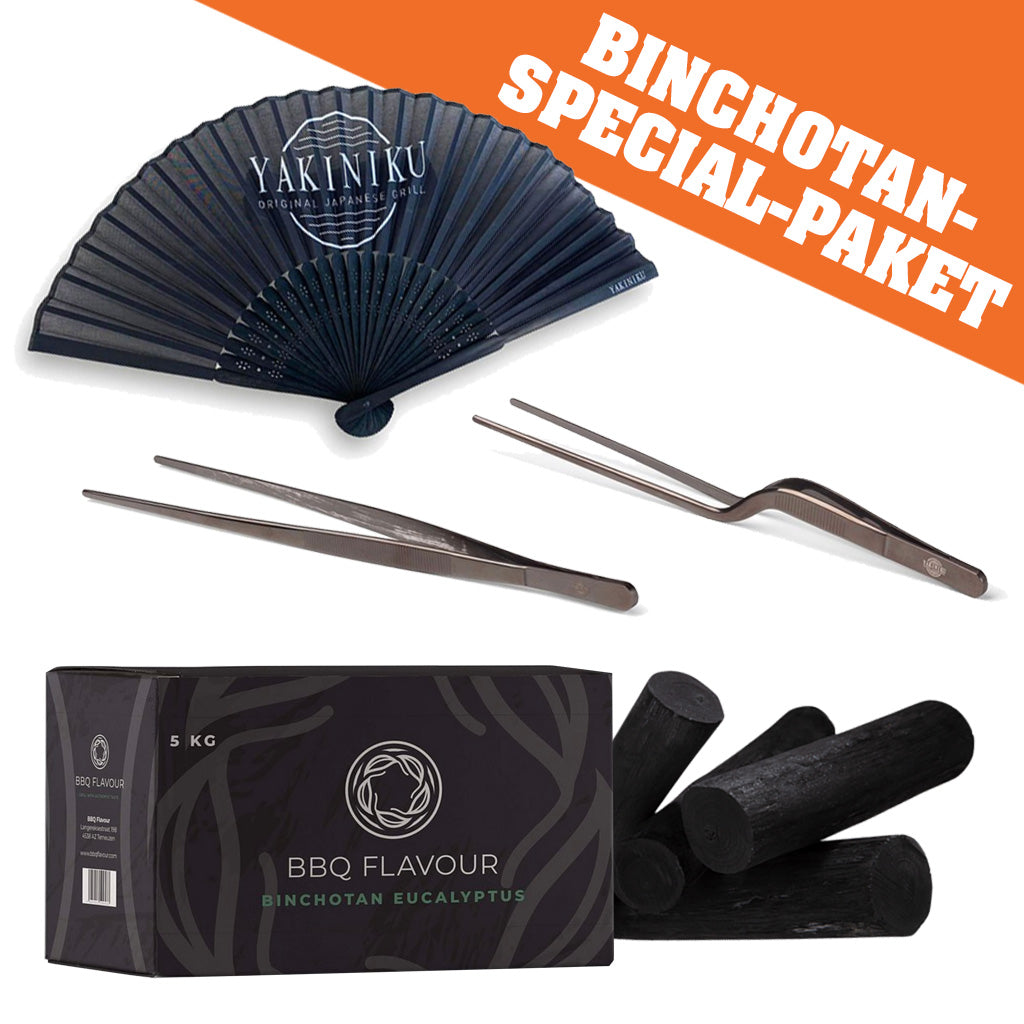 Shichirin Grill rund Keramik mit Binchotan Set