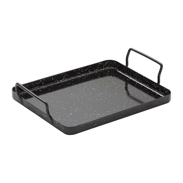AllGrill Grillzubehör Grillschale emailliert 18x18 cm