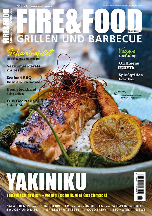 FIRE&FOOD 2021/03 Magazin Printausgabe Grillrezepte
