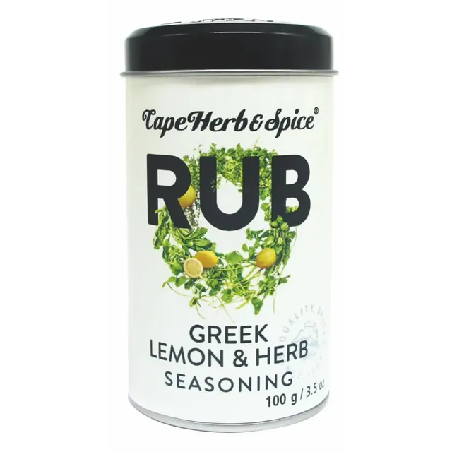 Cape Herb Spice Rub Greek Lemon Oregano Gewürz 100g Lamm