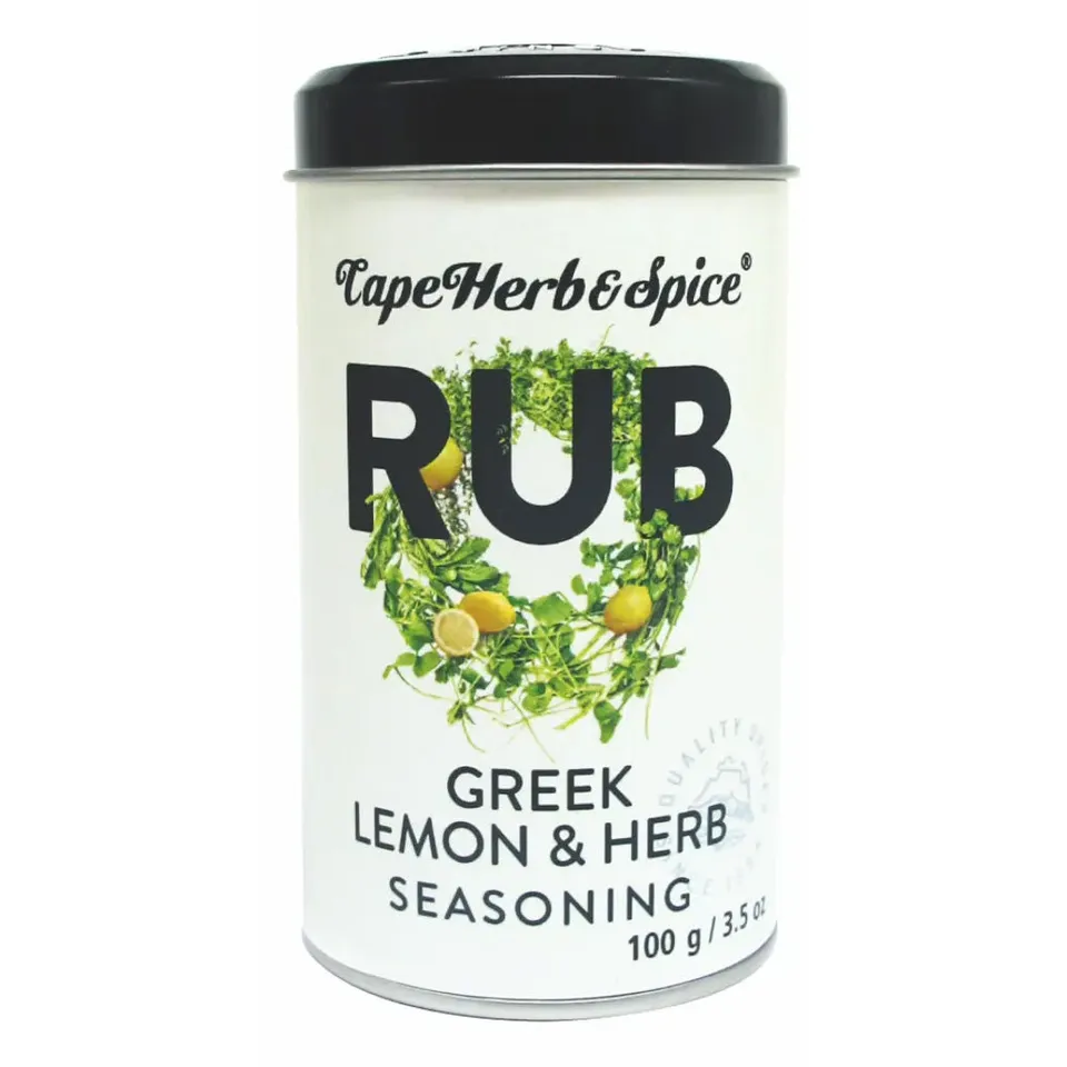Cape Herb Spice Rub Greek Lemon Oregano Gewürz 100g Lamm