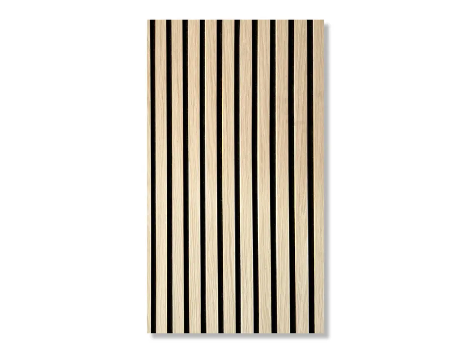 HPFloor AURA Akustikpaneel Light Oak 240x60 cm Filz Schwarz