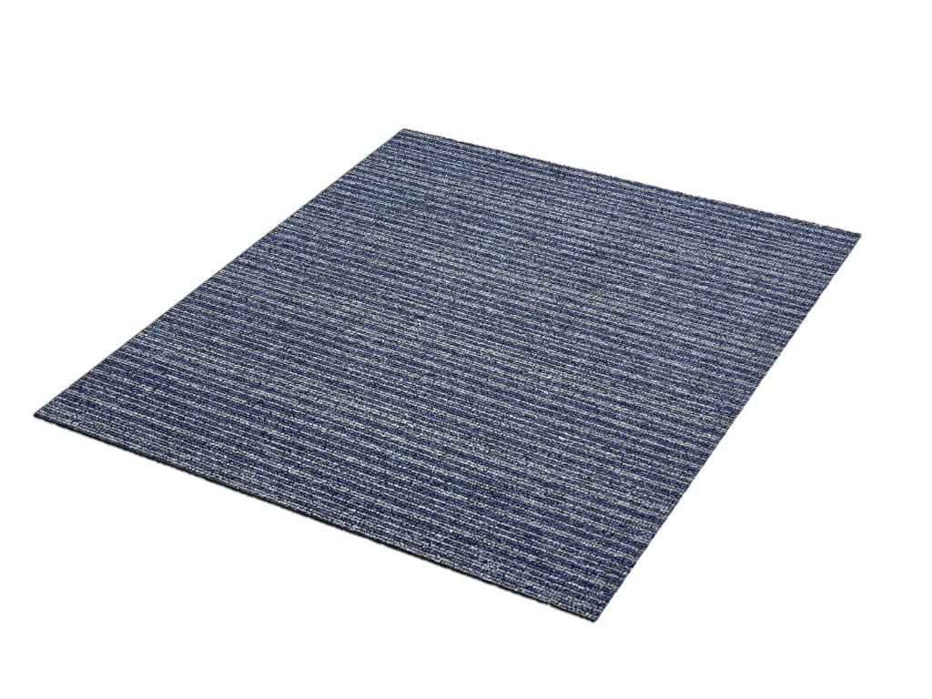 HPFloor Madison Stripe Teppichfliesen 50x50 cm Blau