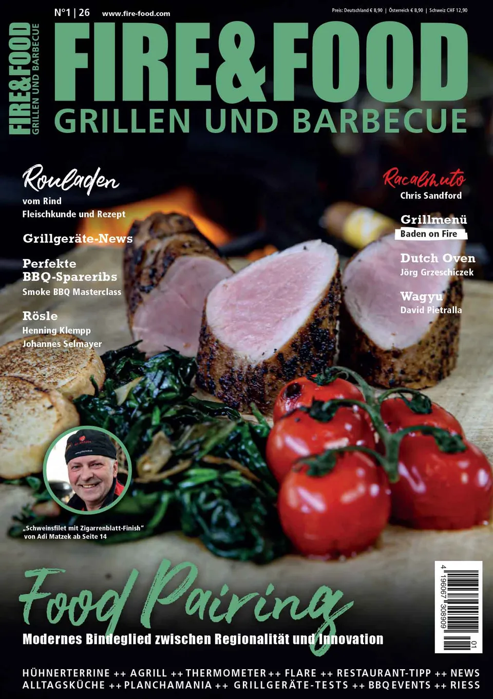 FIRE&FOOD 2026/01 Magazin Printausgabe Plancha-Rezepte