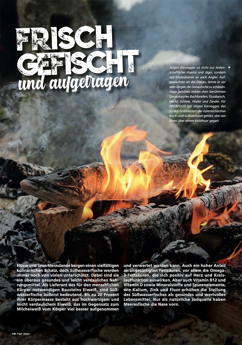 FIRE&FOOD 2022/02 Grillmagazin Printausgabe Pizza E-Grills