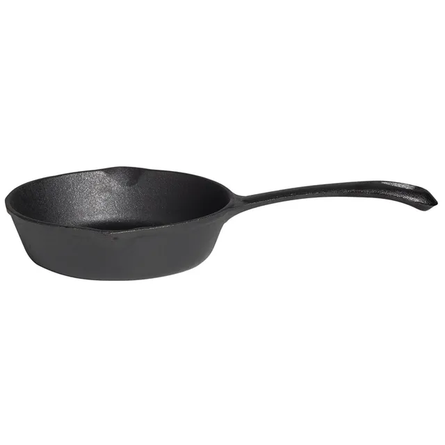 AllGrill Gusseisen Pfännchen mit Griff 16x4 cm Servierpfanne