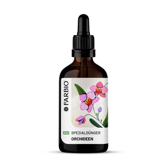 FARBIO Orchideendünger Flüssigdünger 100ml für Blütenpracht