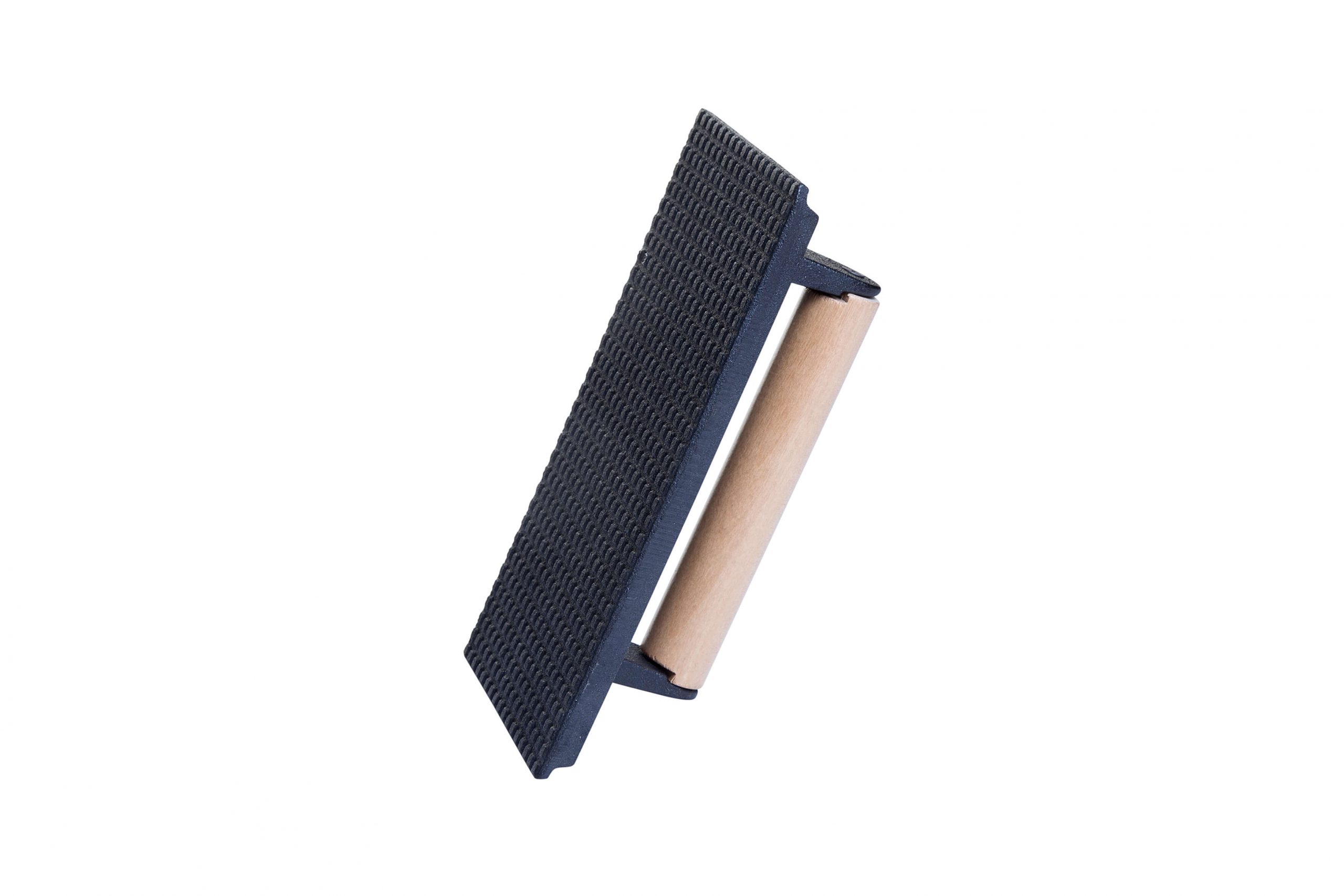 AllGrill Gusseisen Burgerpresse 21x11 cm Holzgriff Gusseisen