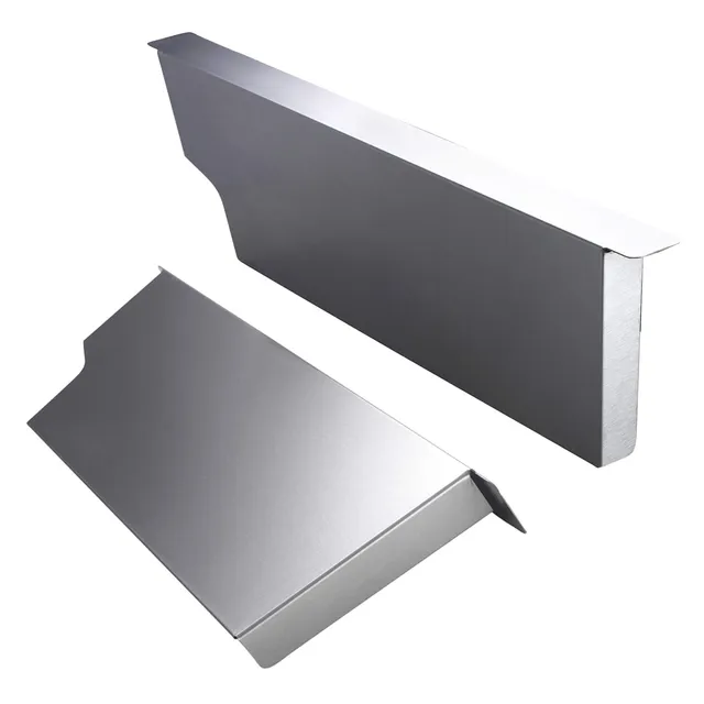 AllGrill Grillzubehör Hitzeleitblech Edelstahl 46x11 cm Chef Serie