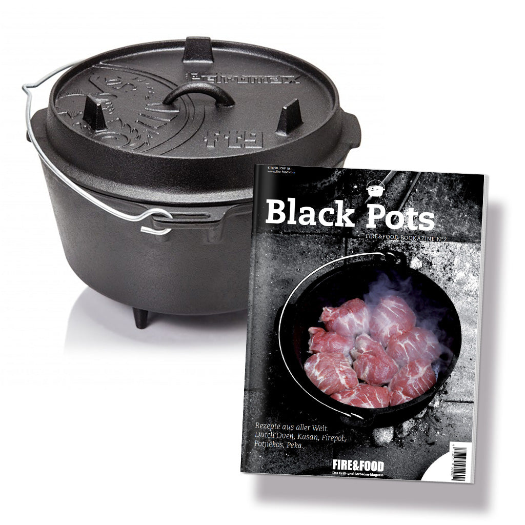 Petromax Feuertopf ft9 Dutch Oven 7,5L Gusseisen Füße