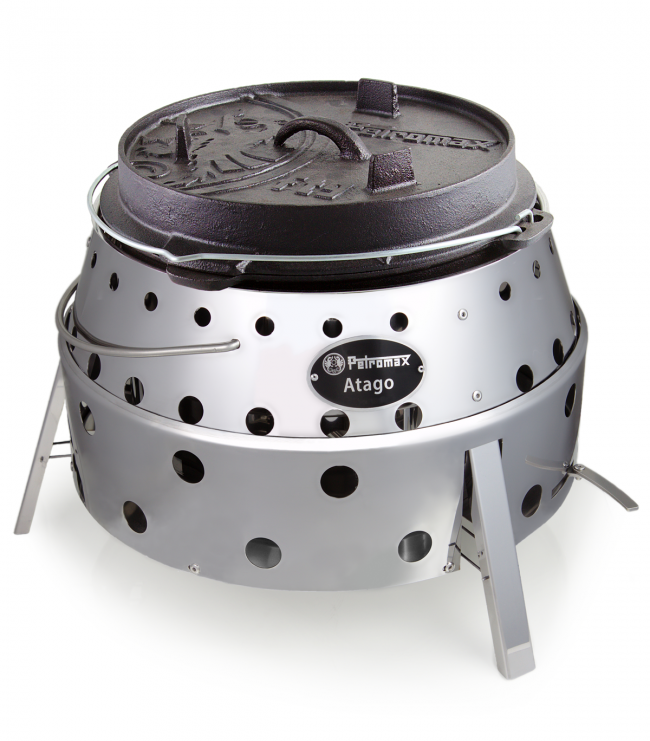 Petromax Atago Grill Ofen Herd Feuerschale Edelstahl Set