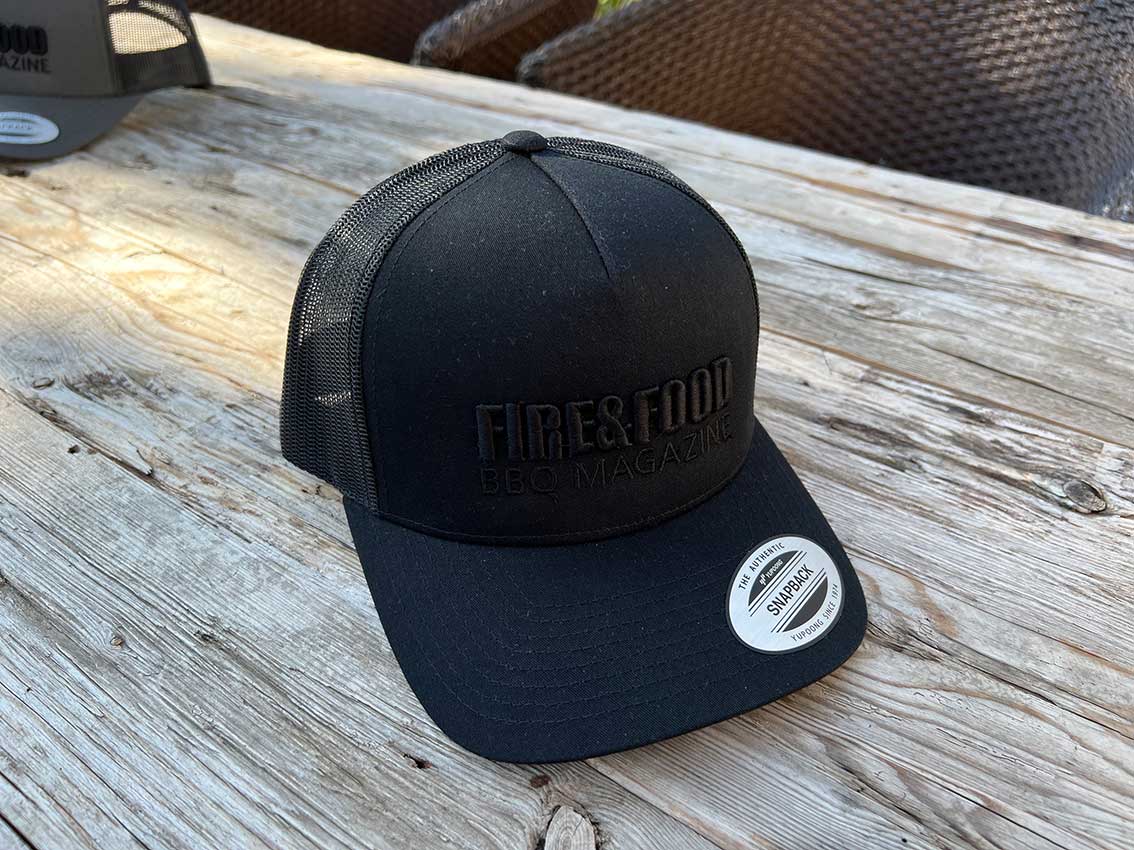 FIRE&FOOD Snapback Cap schwarz Onesize Trucker
