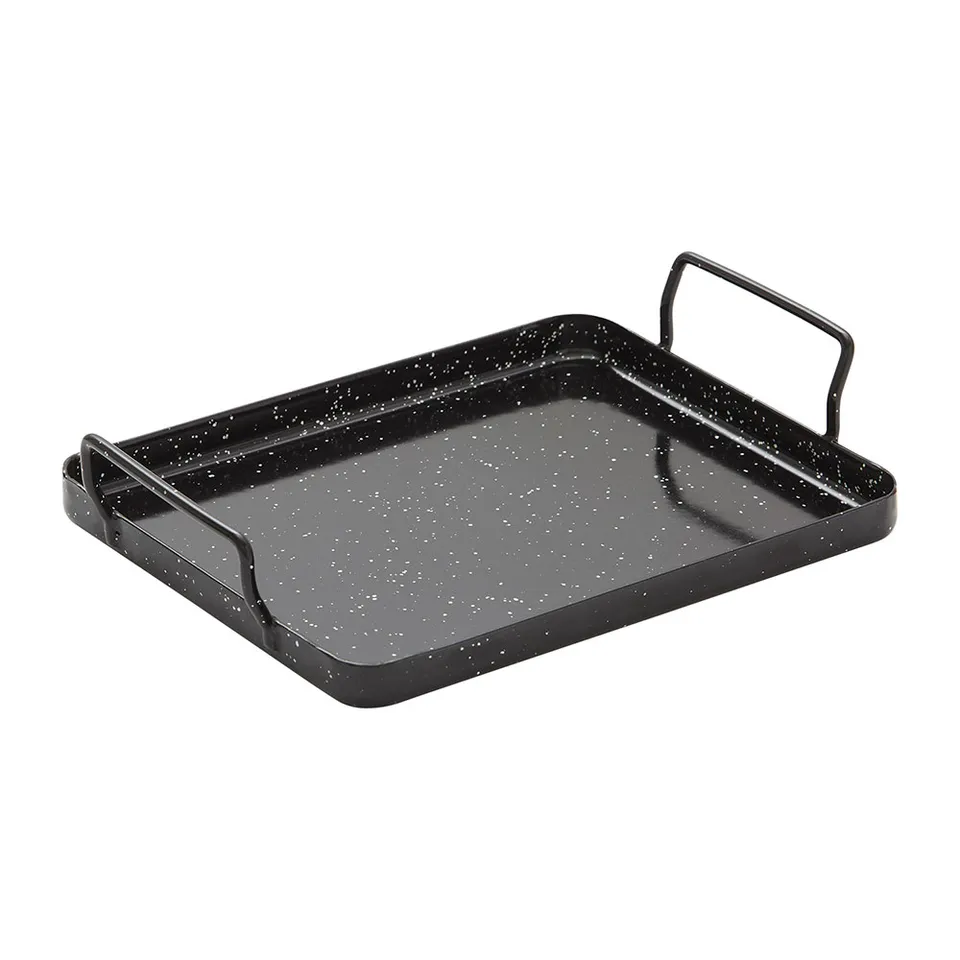 AllGrill Grillschale emailliert 26x30 cm mit Griffen