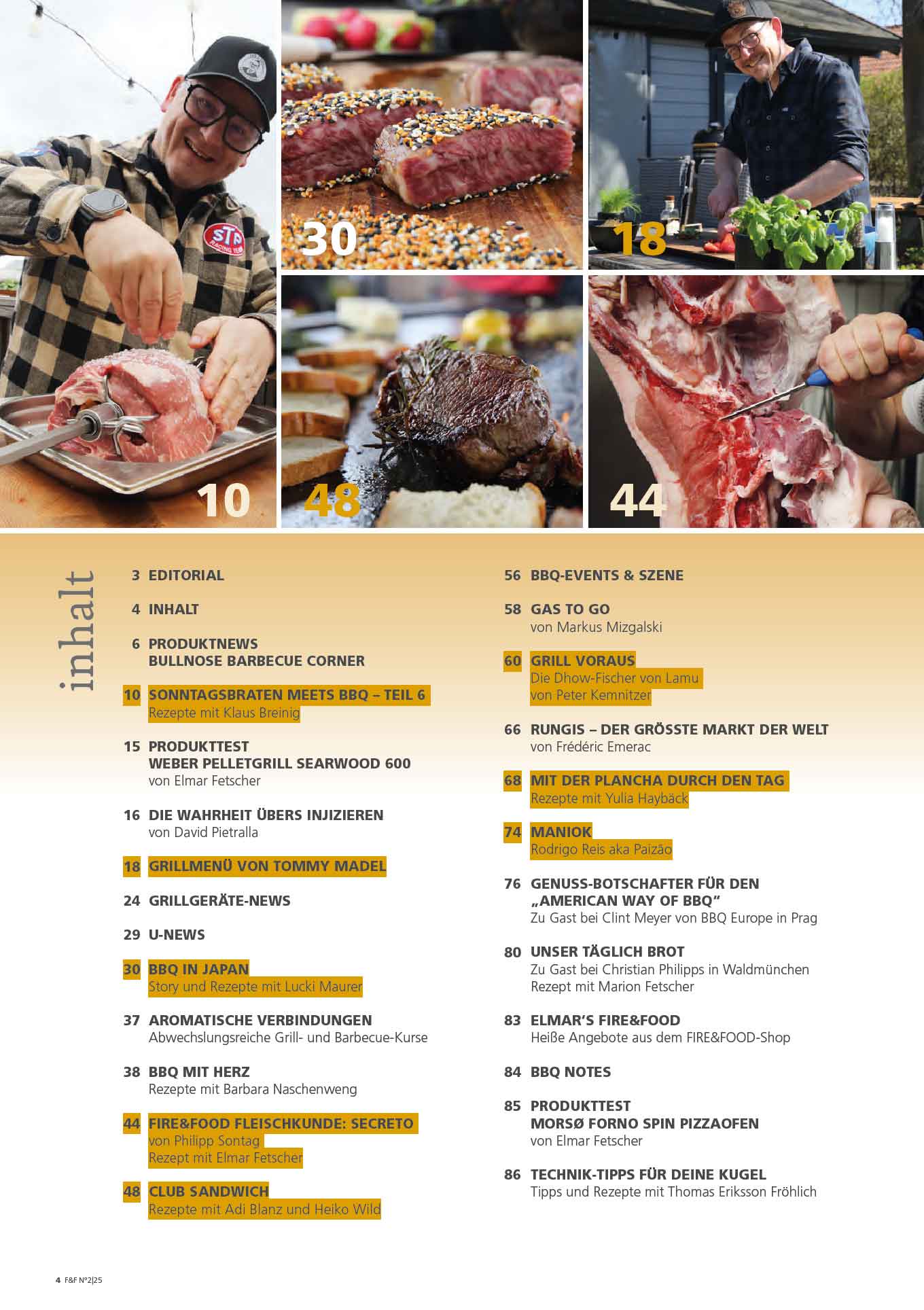 FIRE&FOOD Einzelausgaben 2025/02 Magazin Printausgabe international