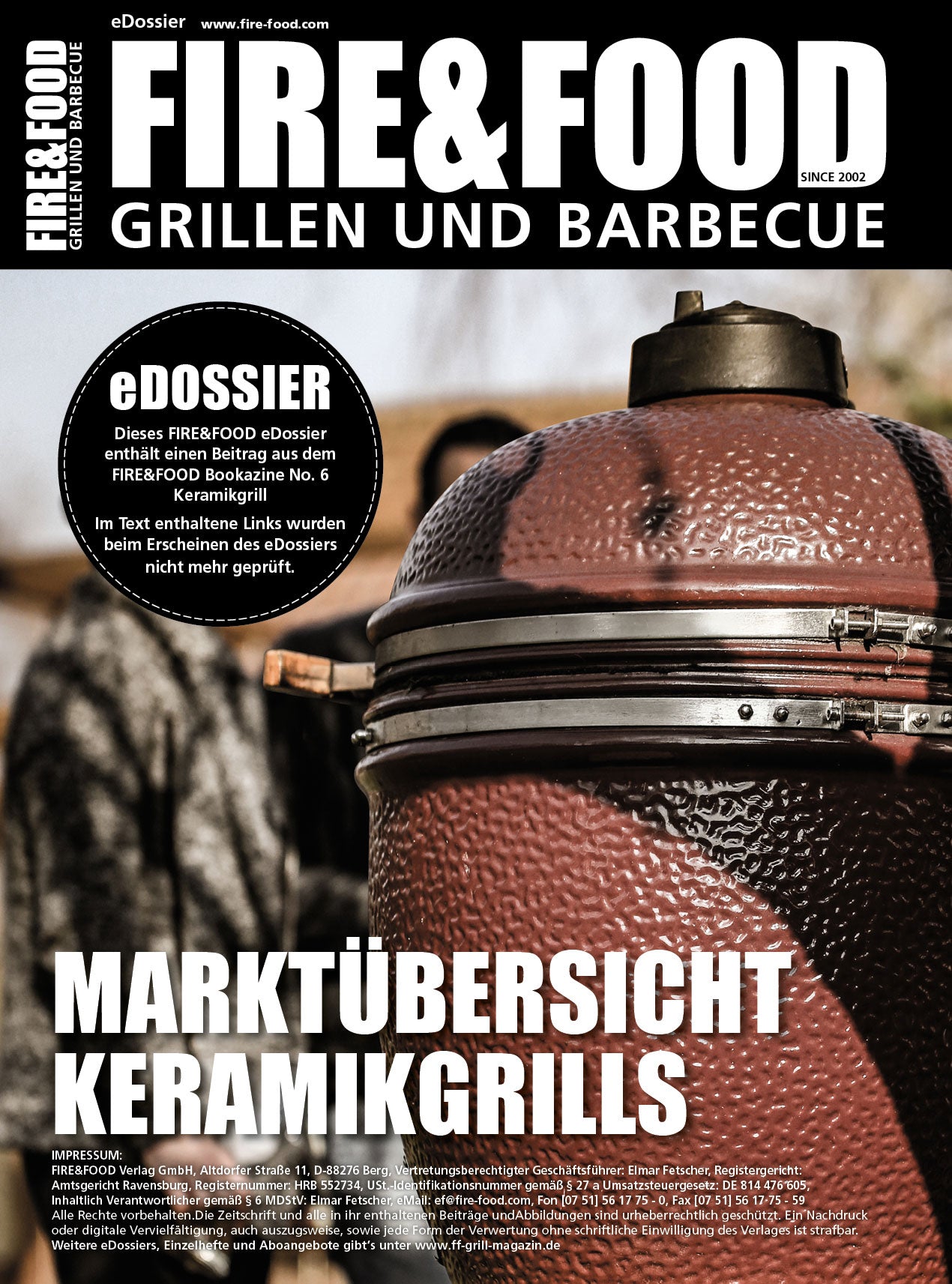 FIRE&FOOD eDossier Keramikgrill Marktübersicht Kamado PDF