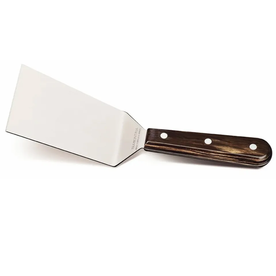 LANDHAUS Wender 27 cm Edelstahl Grillwender mit Holzgriff
