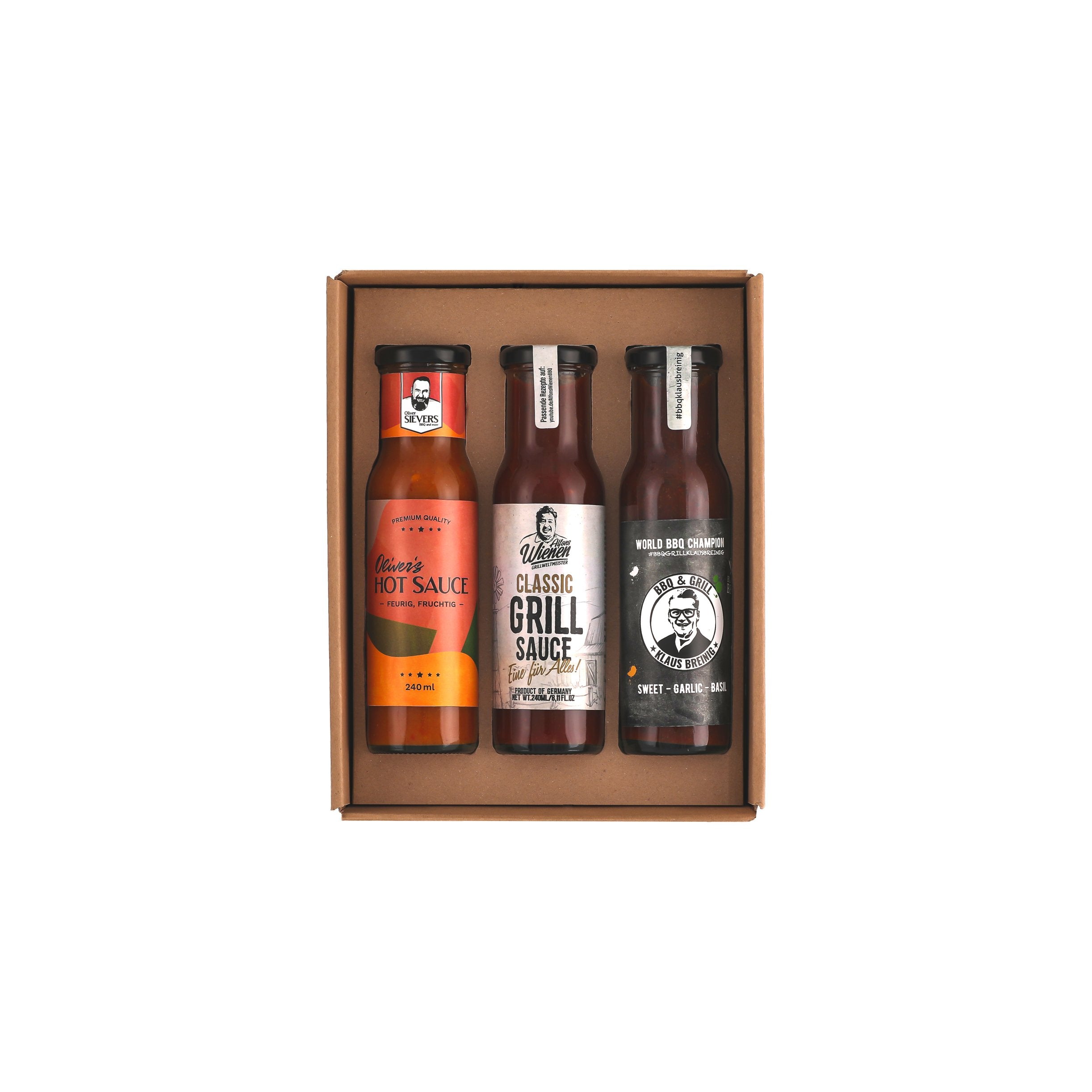 Black BBQ Weltmeister Saucen Set 3x240 ml Hot Classic