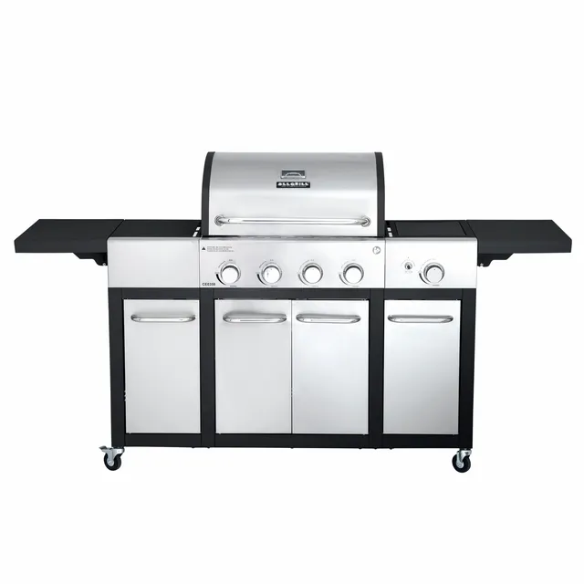 AllGrill Basic-Line Major Gasgrill 4-Brenner Seitentische