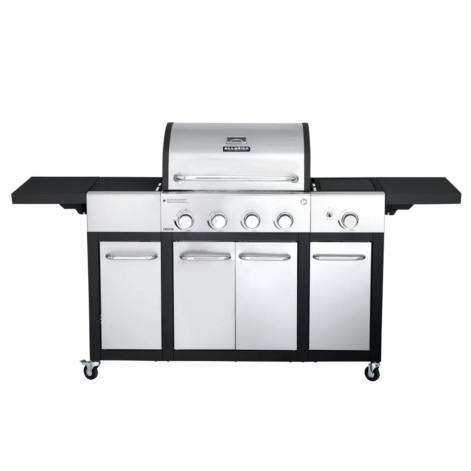 AllGrill Basic-Line Major Gasgrill 4-Brenner Seitentische