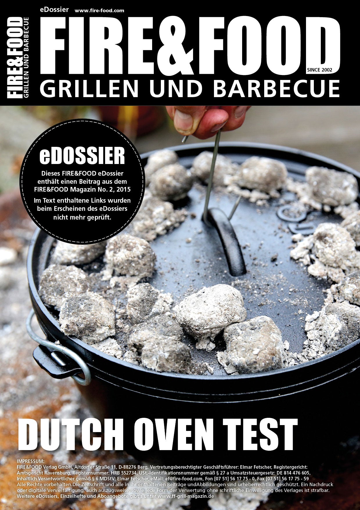 FIRE&FOOD Dutch Oven Test eDossier PDF Black Pot