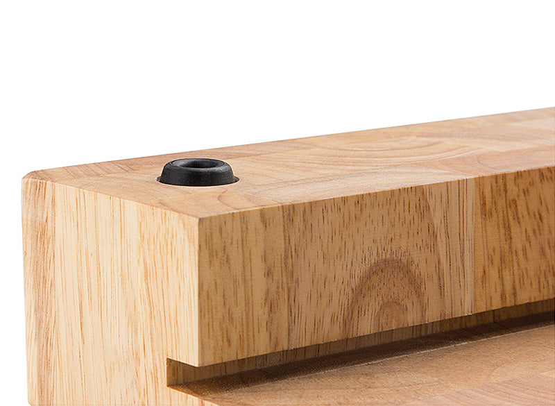 Continenta Schneidebrett Holz Edelstahl-Schublade 48x32,5cm