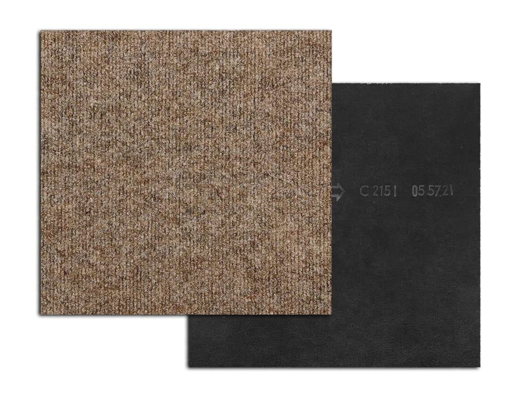 HPFloor Jersey Teppichfliese 50x50 cm dunkelbraun selbstliegend