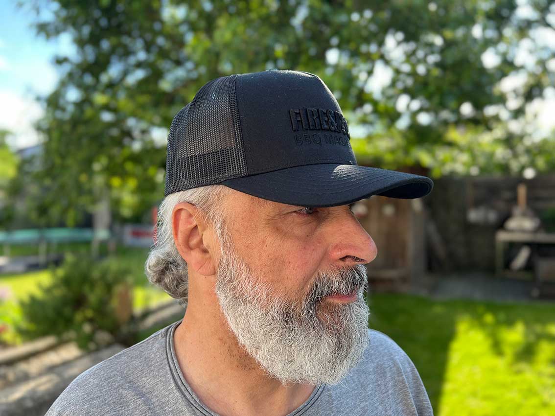 FIRE&FOOD Snapback Cap schwarz Onesize Trucker