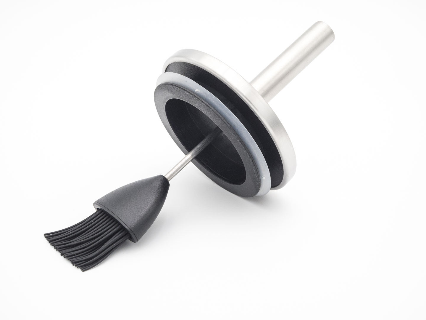 AllGrill Grillzubehör Marinier-Set Edelstahl Silikonpinsel 0,6L