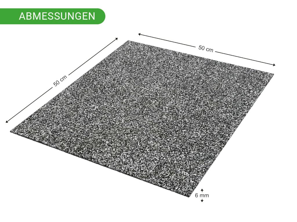 HPFloor Jersey Teppichfliese 50x50 cm anthrazit selbstliegend