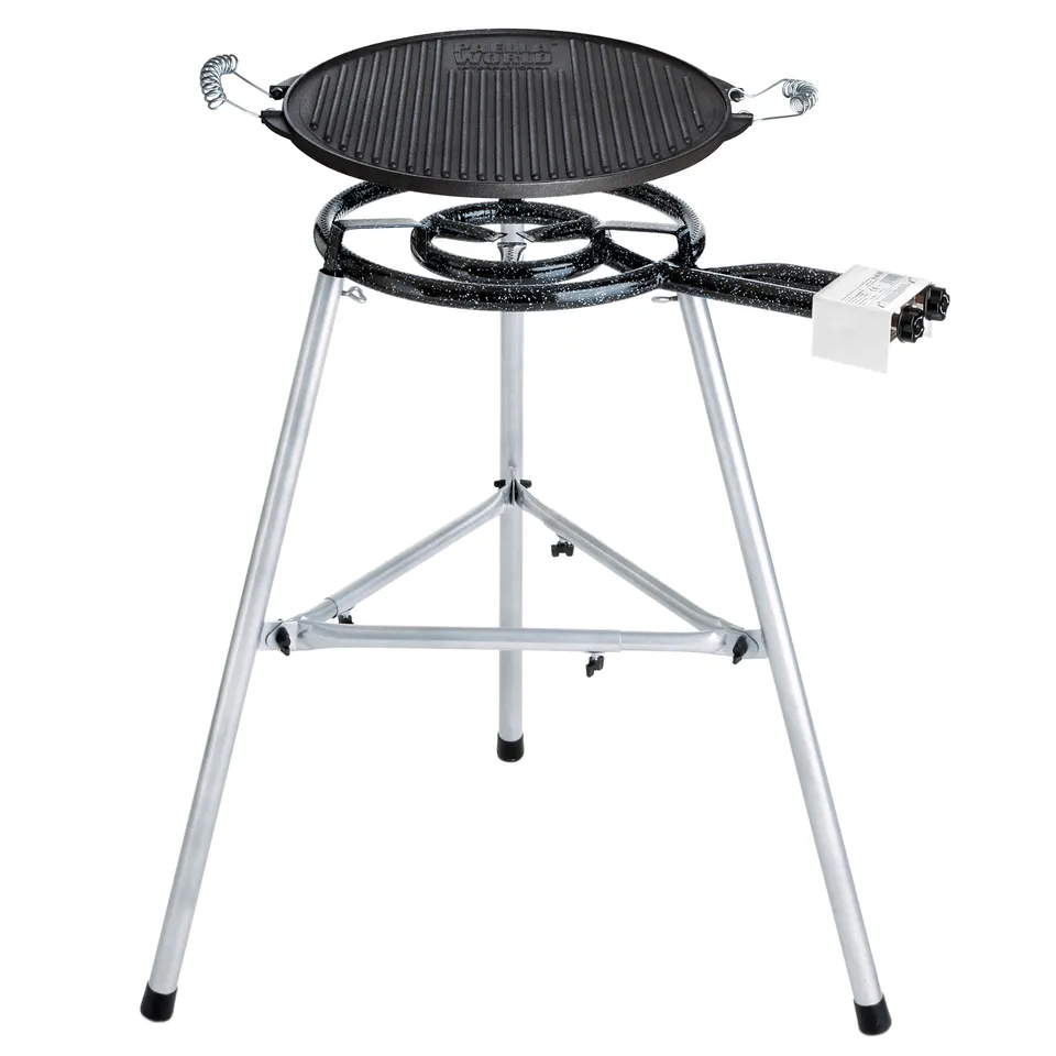 AllGrill Grillzubehör Gussgrillplatten Set 1 Guss 38cm 9kW